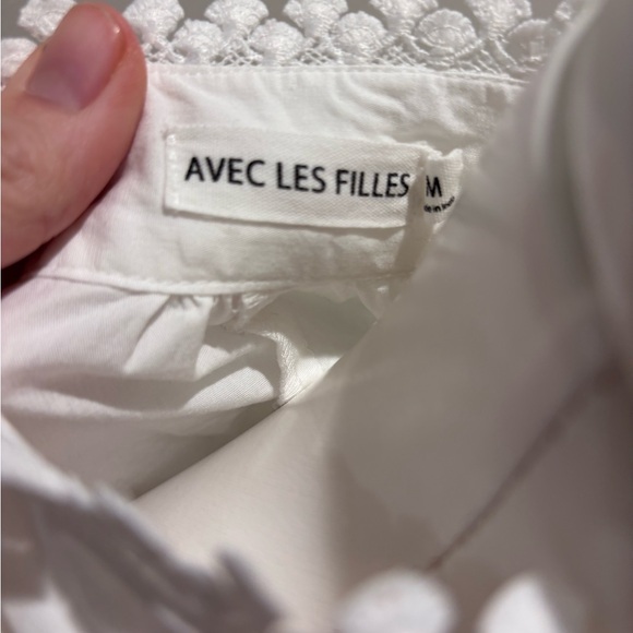 Avec Les Filles White Eyelet Lace Maxi Dress NOT for Sale - Picture 6 of 8